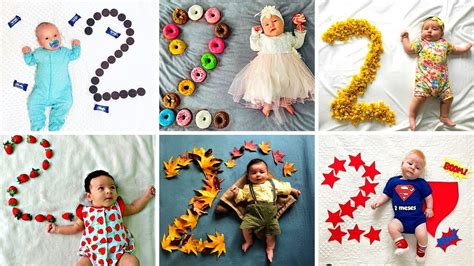 2 months baby photoshoot ideas at home